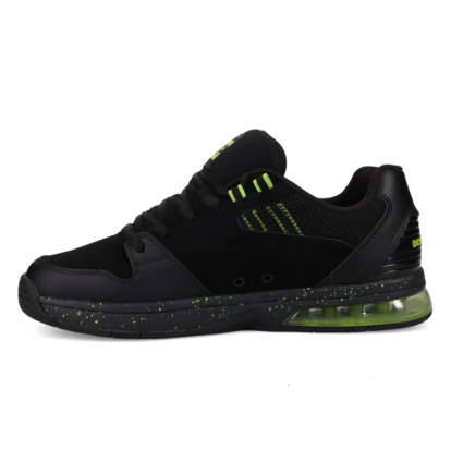 dcshoes, Versatile Le - Chaussures en cuir pour Homme, BLACK/LIME (002) Versatile Le - Leather Shoes for Men  ADYS200076