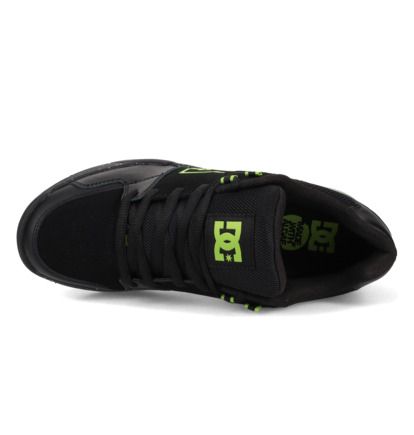 dcshoes, Versatile Le - Chaussures en cuir pour Homme, BLACK/LIME (002) Versatile Le - Leather Shoes for Men  ADYS200076