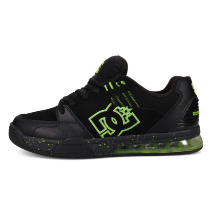 dcshoes, Versatile Le - Chaussures en cuir pour Homme, BLACK/LIME (002) Versatile Le - Leather Shoes for Men  ADYS200076