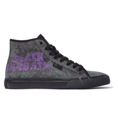 DC x Black Sabbath Manual - High-Top Canvas Shoes for Men  ADYS300701