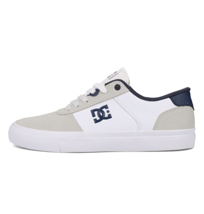 dcshoes, Teknic - Chaussures en cuir pour Homme, WHITE/NAVY (102) Teknic - Leather Shoes for Men  ADYS300763