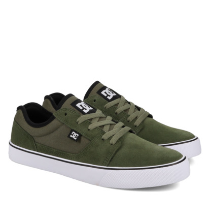 dcshoes, Tonik - Scarpe di pelle da Uomo, OLIVE/WHITE (301) Tonik - Leather Shoes for Men  ADYS300769