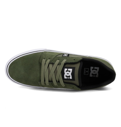 dcshoes, Tonik - Scarpe di pelle da Uomo, OLIVE/WHITE (301) Tonik - Leather Shoes for Men  ADYS300769