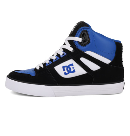 dcshoes, Pure High-Top Wc - Chaussures montantes pour Homme, BLACK/BLUE/WHITE (007) Pure High-Top - Leather High-Top Shoes for Men  ADYS400043