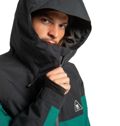 dcshoes, Intel 30K - Veste de snow technique Unisexe, BLACK/DEEP TEAL (ksq0) Intel 30K - Technical Snow Jacket Unisex  ADYTJ03087