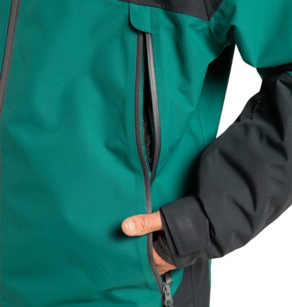 dcshoes, Intel 30K - Veste de snow technique Unisexe, BLACK/DEEP TEAL (ksq0) Intel 30K - Technical Snow Jacket Unisex  ADYTJ03087