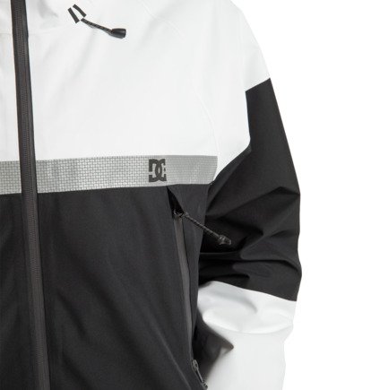 dcshoes, Intel 30K - Veste de snow technique Unisexe, WHITE/BLACK (xwwk) Intel 30K - Technical Snow Jacket Unisex  ADYTJ03087