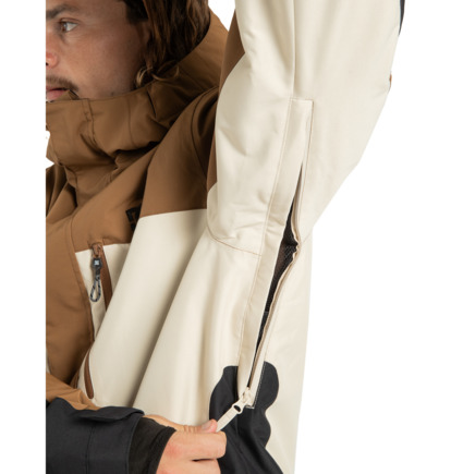 dcshoes, Defiant 10K - Veste de snow technique pour Homme, OATMEAL (tfl0) Defiant - Technical Snow Jacket for Men  ADYTJ03089