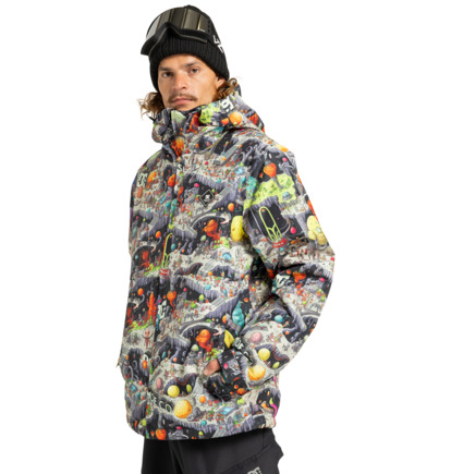 dcshoes, Basis Print 10K - Veste de snow technique Unisexe, OUTER WORLD BLACK (kta4) Basis Print - Technical Snow Jacket Unisex  ADYTJ03097