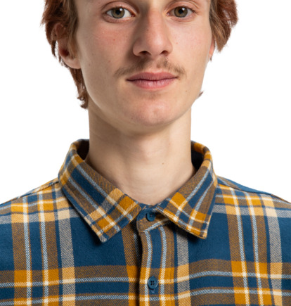 dcshoes, Marshal - Camicia in flanella da Uomo, DARK DENIM (brq0) Marshal - Flannel Shirt for Men  ADYWT03116