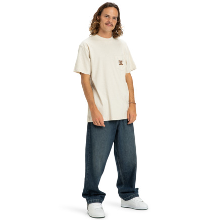 dcshoes, DC Star Pocket - T-Shirt à manches courtes pour Homme, OATMEAL HEATHER (tflh) DC Star Pocket - Short Sleeve T-Shirt for Men  ADYZT05377