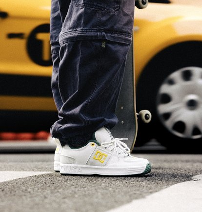 dcshoes, Lynx Og - Low-Cut-Cupsole-Schuhe für Männer, OFF WHITE (110) Lynx Og - Low-Cut Cupsole Shoes for Men  DC01727