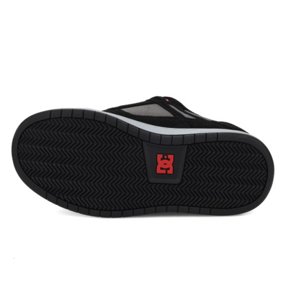 dcshoes, Stag - Leather Shoes for Kids, BLACK/GREY/RED (008) Stag - Shoes for Boys  DC02186