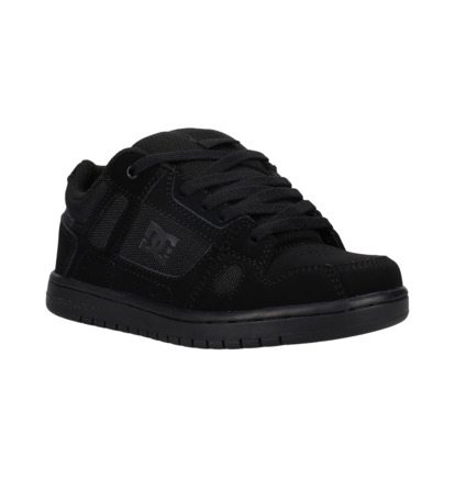 dcshoes, Stag - Leather Shoes for Kids, BLACK/BLACK/BLACK (062) Stag - Shoes for Boys  DC02186
