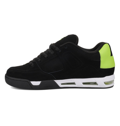 dcshoes, DC Command - Chaussures en cuir pour Homme, BLACK/LIME (003) DC Command - Leather Shoes for Men  DC02220