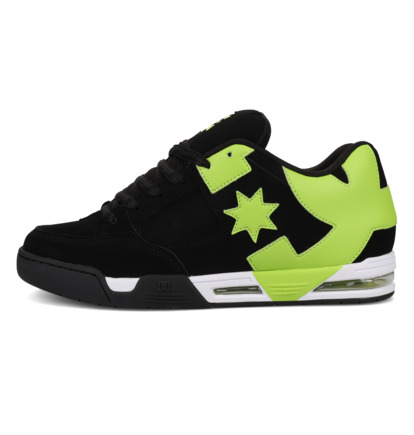 dcshoes, DC Command - Chaussures en cuir pour Homme, BLACK/LIME (003) DC Command - Leather Shoes for Men  DC02220