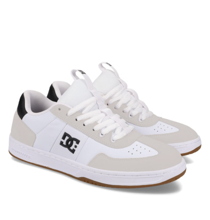 dcshoes, DC Astrix - Chaussures en cuir pour Homme, WHITE/BLACK (101) DC Astrix - Leather Shoes for Men  DC02261
