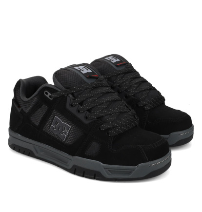 dcshoes, Stag Wnt - Winterschuhe aus Leder für Männer, BLACK/GREY/RED (001) Stag Wnt - Leather Winterised Shoes for Men  DC02399
