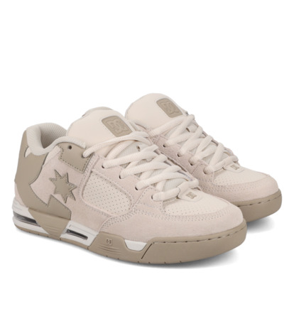 dcshoes, DC Command - Chaussures en cuir pour Femme, TAN/WHITE (256) Command - Low-Cut Vizair Shoes for Women  DC02744