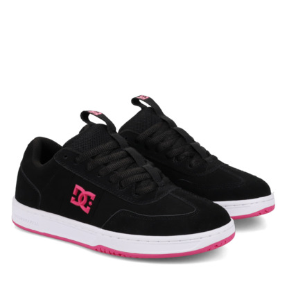 dcshoes, DC Astrix - Chaussures en cuir pour Femme, BLACK/BLACK/PINK (001) DC Astrix - Leather Shoes for Women  DC02789