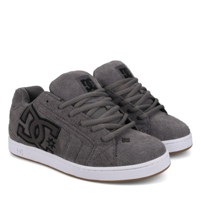 dcshoes, Net Se - Scarpe di pelle da Uomo, GREY/GREY (025) Net Se - Leather Shoes for Men  DC03260
