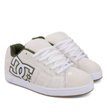 dcshoes, Net Se - Chaussures en cuir pour Homme, OFFWHITE/GREEN (101) Net Se - Leather Shoes for Men  DC03260
