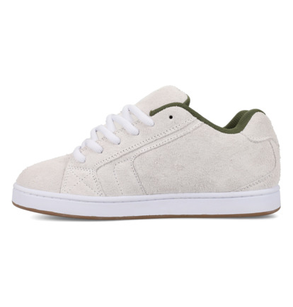 dcshoes, Net Se - Chaussures en cuir pour Homme, OFFWHITE/GREEN (101) Net Se - Leather Shoes for Men  DC03260
