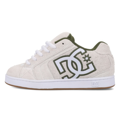 dcshoes, Net Se - Chaussures en cuir pour Homme, OFFWHITE/GREEN (101) Net Se - Leather Shoes for Men  DC03260