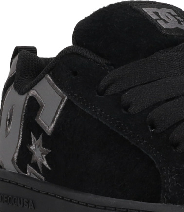 dcshoes, Court Graffik Se - Chaussures en cuir pour Enfant, BLACK/BLACK/GREY (001) Court Graffik Se - Leather Shoes for Kids  DC03276