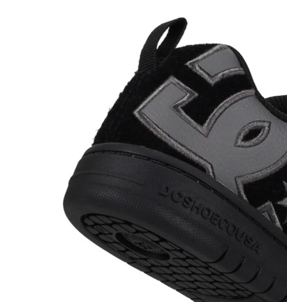 dcshoes, Court Graffik Se - Chaussures en cuir pour Enfant, BLACK/BLACK/GREY (001) Court Graffik Se - Leather Shoes for Kids  DC03276