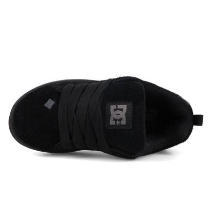 dcshoes, Court Graffik Se - Chaussures en cuir pour Enfant, BLACK/BLACK/GREY (001) Court Graffik Se - Leather Shoes for Kids  DC03276