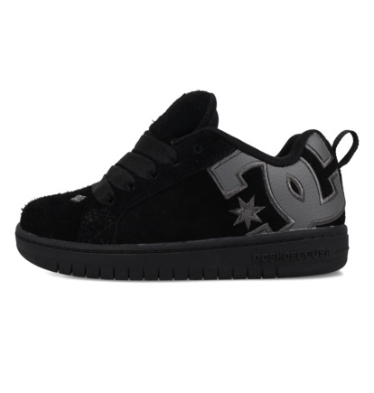 dcshoes, Court Graffik Se - Chaussures en cuir pour Enfant, BLACK/BLACK/GREY (001) Court Graffik Se - Leather Shoes for Kids  DC03276