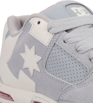 dcshoes, DC Command Se - Chaussures en cuir pour Femme, GREY/OFFWHITE/CORAL (025) DC Command Se - Leather Shoes for Women  DC03278