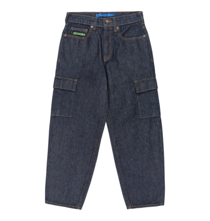 Baggy Cargo Indigo Dye - Denim Trousers for Boys 8-16  EDBDP03059
