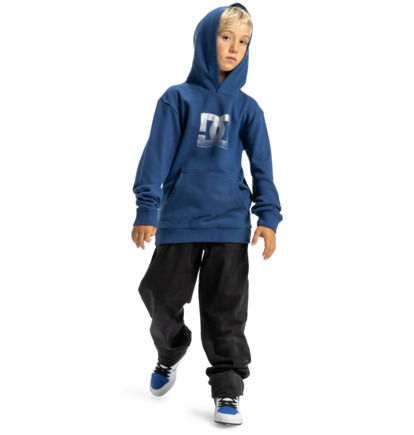 dcshoes, DC Star Reflective - Felpa con cappuccio da Ragazzo 8-16, ESTATE BLUE (bsw0) DC Star Reflective - Hoodie for Boys 8-16  EDBSF03120