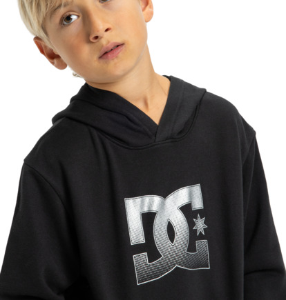 dcshoes, DC Star Reflective - Felpa con cappuccio da Ragazzo 8-16, BLACK (kvj0) DC Star Reflective - Hoodie for Boys 8-16  EDBSF03120