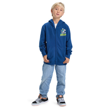 dcshoes, DC Brap - Felpa con cappuccio e zip da Ragazzo 8-16, ESTATE BLUE (bsw0) DC Brap - Zip Hoodie for Boys 8-16  EDBSF03121