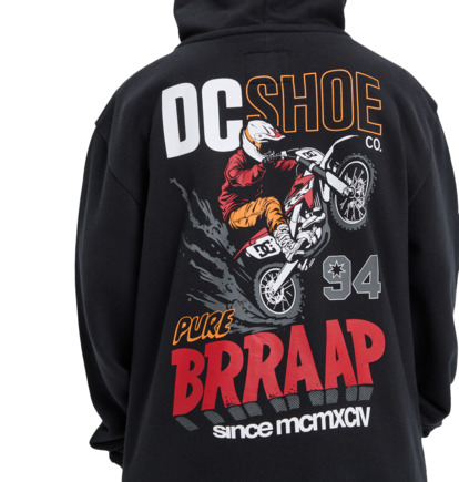 dcshoes, DC Brap - Felpa con cappuccio e zip da Ragazzo 8-16, BLACK (kvj0) DC Brap - Zip Hoodie for Boys 8-16  EDBSF03121