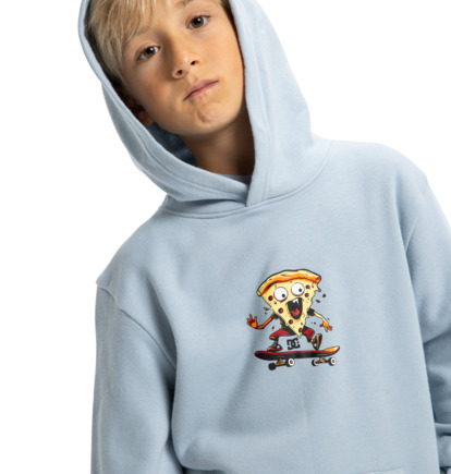 dcshoes, Hot Slice - Felpa con cappuccio da Ragazzo 8-16, BLUE FOG (bgj0) Hot Slice - Hoodie for Boys 8-16  EDBSF03131