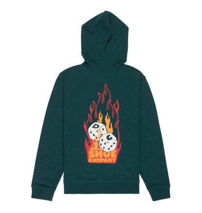 Burning Dice - Zip-Up Hoodie for Boys 8-16  EDBSF03143