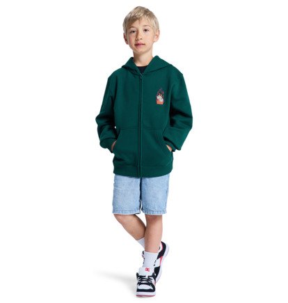 Burning Dice - Zip-Up Hoodie for Boys 8-16  EDBSF03143