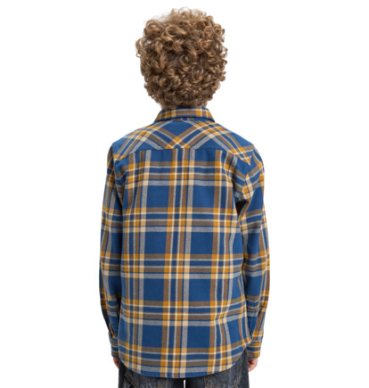 dcshoes, Marshal Flannel - Camicia in flanella da Ragazzo 8-16, DARK DENIM (brq0) Marshal Flannel - Flannel Shirt for Boys 8-16  EDBWT03061