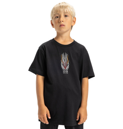 dcshoes, Burnt Out - Maglietta a maniche corte da Ragazzo 8-16, BLACK (kvj0) Burnt Out - Short Sleeve T-Shirt for Boys 8-16  EDBZT03425