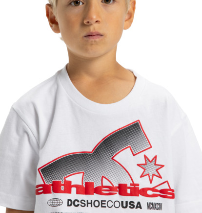 dcshoes, Slathletic - Short Sleeve T-Shirt for Boys 8-16, WHITE (wbb0) Slathletic - Short Sleeve T-Shirt for Boys 8-16  EDBZT03433