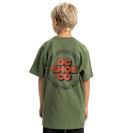 dcshoes, Work Circle - Maglietta a maniche corte da Ragazzo 8-16, BRONZE GREEN (gqq0) Work Circle - Short Sleeve T-Shirt for Boys 8-16  EDBZT03434