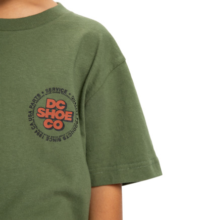 dcshoes, Work Circle - Maglietta a maniche corte da Ragazzo 8-16, BRONZE GREEN (gqq0) Work Circle - Short Sleeve T-Shirt for Boys 8-16  EDBZT03434