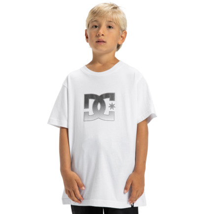 dcshoes, DC Star Reflective - Short Sleeve T-Shirt for Boys 8-16, WHITE (wbb0) DC Star Reflective - Short Sleeve T-Shirt for Boys 8-16  EDBZT03435