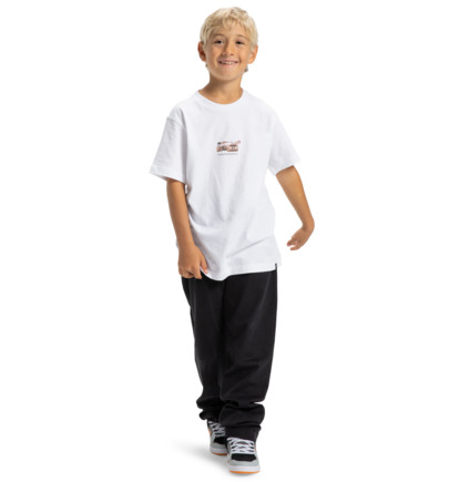 dcshoes, DC Handy Cam - Maglietta a maniche corte da Ragazzo 8-16, WHITE (wbb0) DC Handy Cam - Short Sleeve T-Shirt for Boys 8-16  EDBZT03440