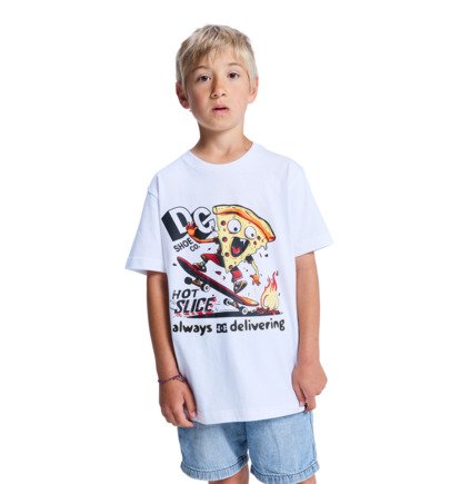 dcshoes, Hot Slice - Short Sleeve T-Shirt for Boys 8-16, WHITE (wbb0) Hot Slice - Short Sleeve T-Shirt for Boys 8-16  EDBZT03443