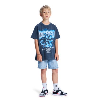 dcshoes, Skull Shock - Short Sleeve T-Shirt for Boys 8-16, BLACK (kvj0) Skull Shock - Short Sleeve T-Shirt for Boys 8-16  EDBZT03445